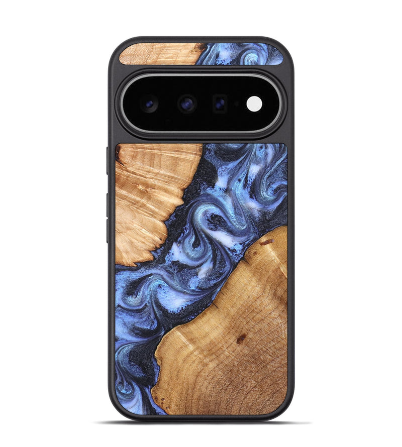 Pixel 11 Pro Wood Phone Case - Xyla (Blue, 826453)