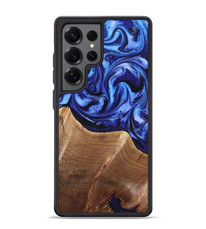 Galaxy S25 Ultra Wood Phone Case - Isom (Blue, 826454)