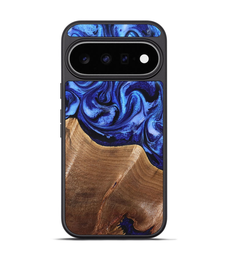 Pixel 11 Pro Wood Phone Case - Isom (Blue, 826454)