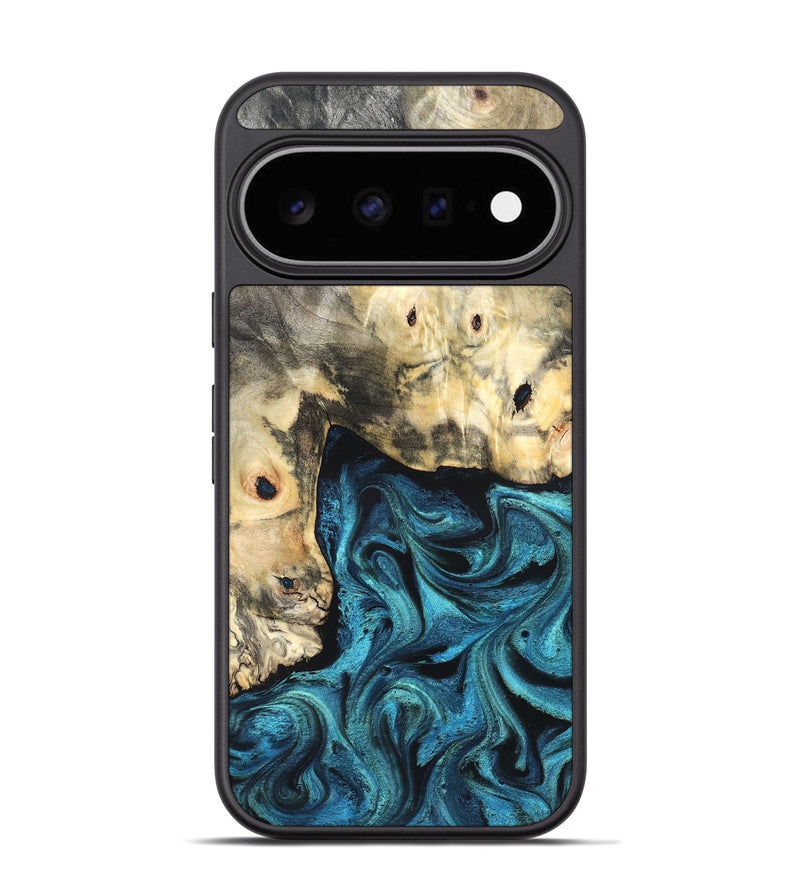 Pixel 11 Pro Wood Phone Case - Mariann (Blue, 826458)