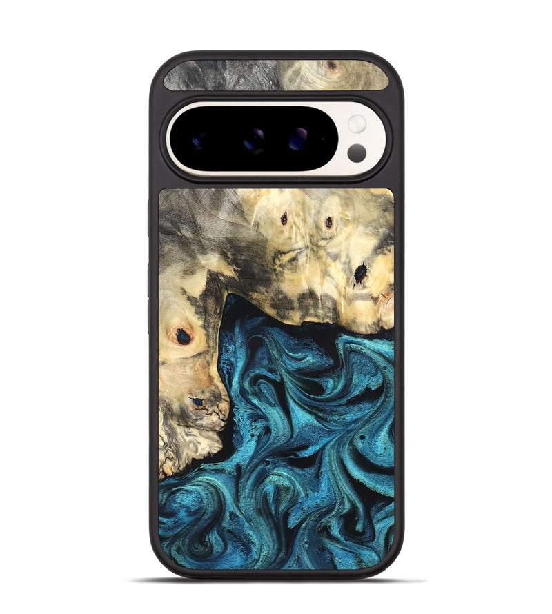 Pixel 9 Wood Phone Case - Mariann (Blue, 826458)
