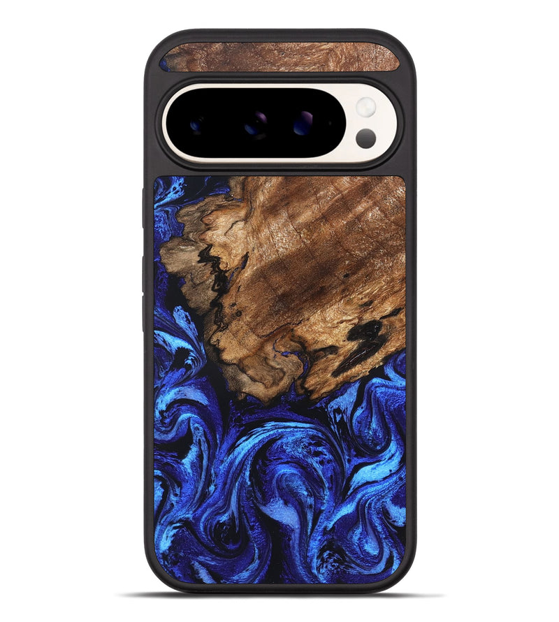 Pixel 10 Pro XL Wood Phone Case - Tyrese (Blue, 826459)