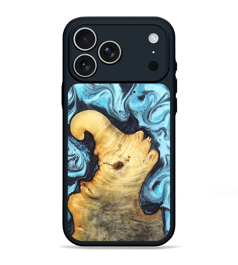 iPhone 17 Pro Max Wood Phone Case - Gerhard (Blue, 826461)