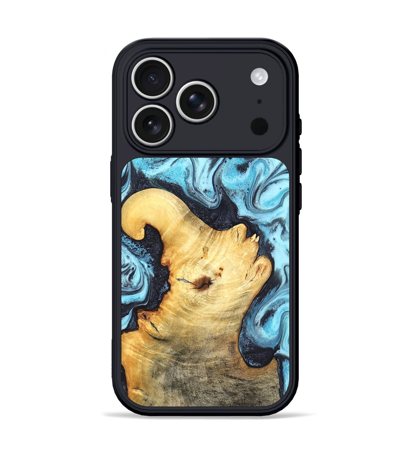 iPhone 17 Pro Wood Phone Case - Gerhard (Blue, 826461)