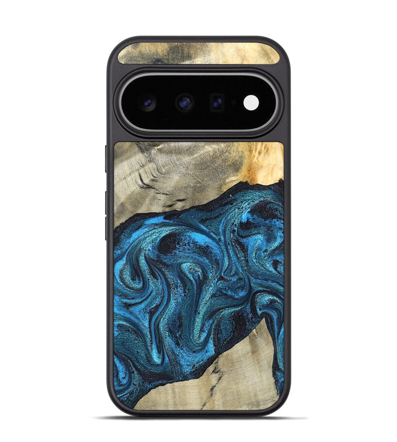 Pixel 11 Pro Wood Phone Case - Yaakov (Blue, 826462)