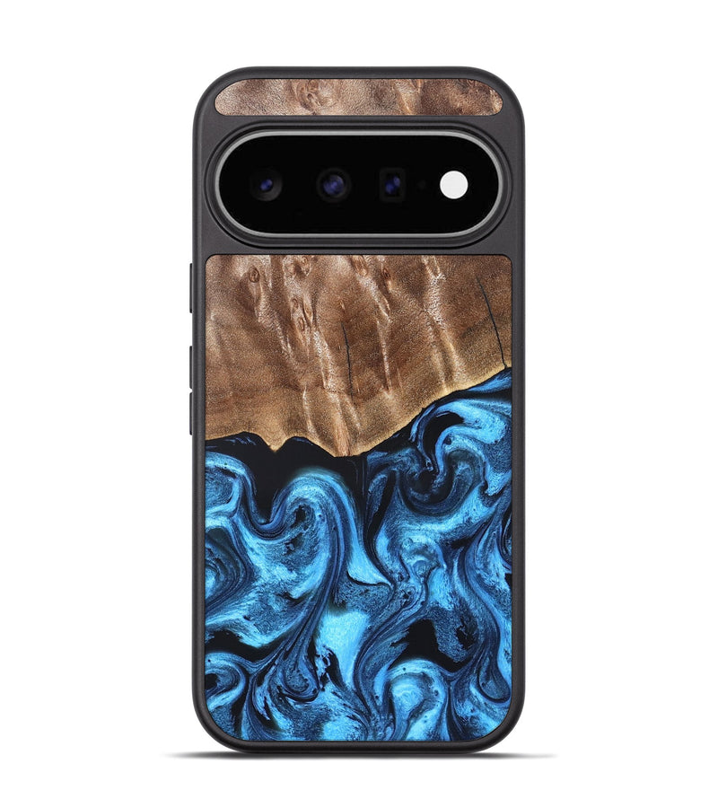 Pixel 11 Wood Phone Case - Janel (Blue, 826463)