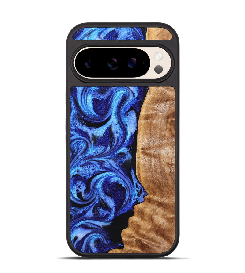 Pixel 10 Wood Phone Case - Kasey (Blue, 826464)
