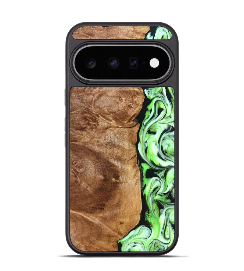 Pixel 11 Pro Wood Phone Case - Lew (Green, 826468)