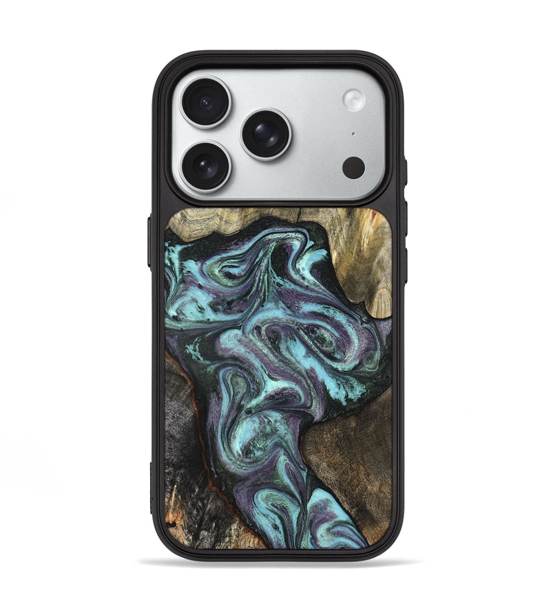 iPhone 18 Pro Wood Phone Case - Selah (Green, 826475)