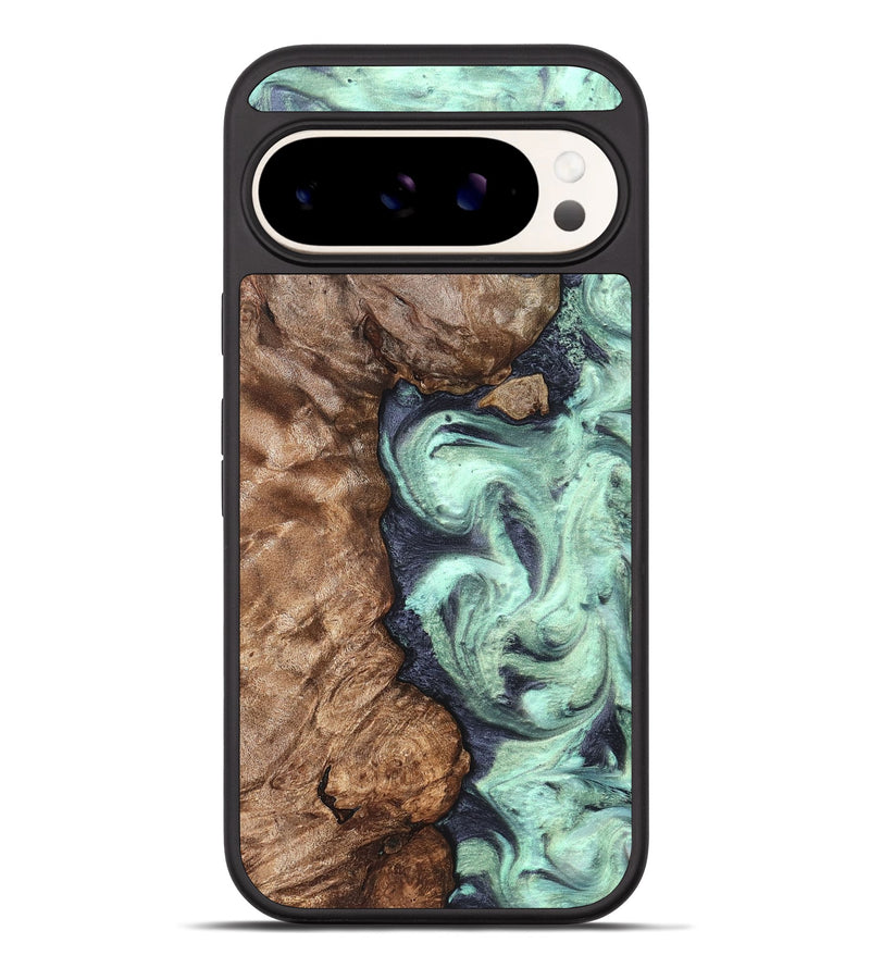 Pixel 10 Pro XL Wood Phone Case - Opal (Green, 826477)