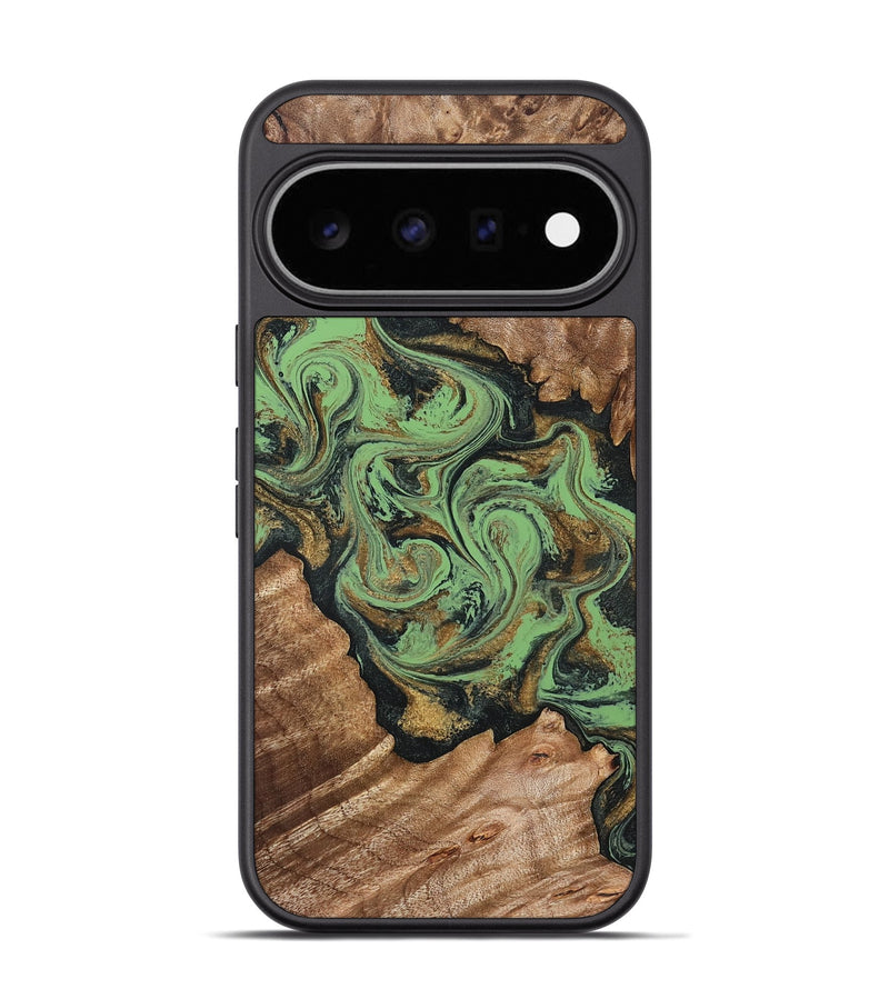 Pixel 11 Pro Wood Phone Case - Branden (Green, 826482)