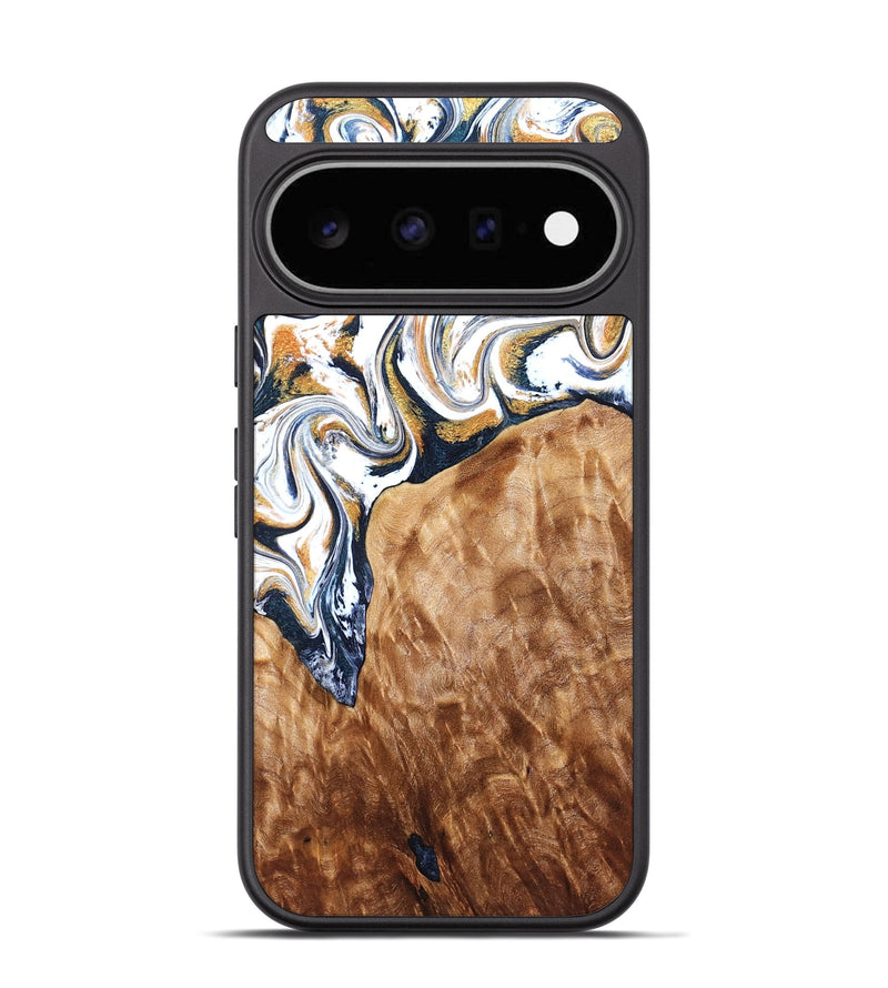 Pixel 11 Wood Phone Case - Jasiel (Teal & Gold, 826486)