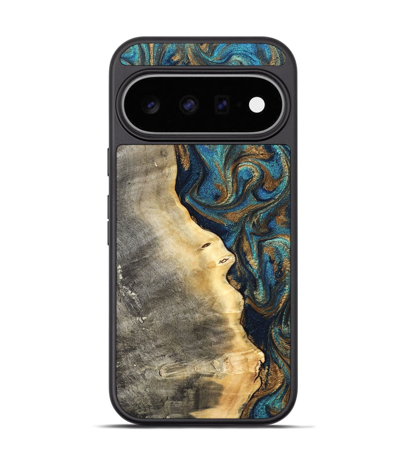 Pixel 11 Pro Wood Phone Case - Hedwig (Teal & Gold, 826490)