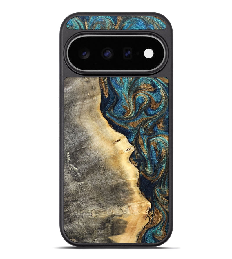Pixel 11 Pro XL Wood Phone Case - Hedwig (Teal & Gold, 826490)