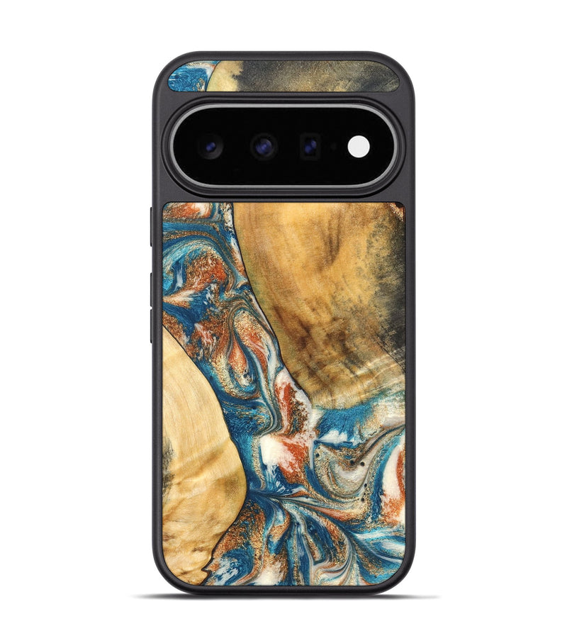 Pixel 11 Pro Wood Phone Case - Bridger (Teal & Gold, 826491)