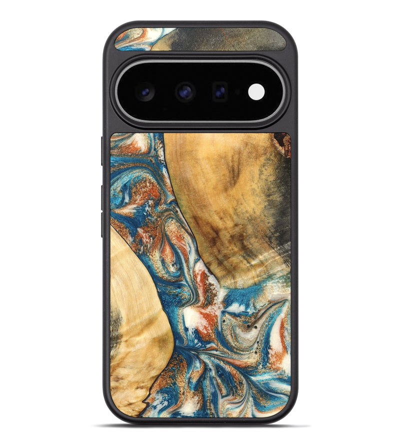 Pixel 11 Pro XL Wood Phone Case - Bridger (Teal & Gold, 826491)