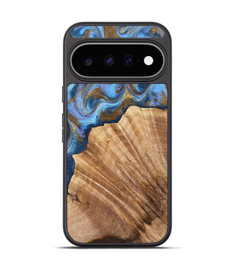 Pixel 11 Wood Phone Case - Ermias (Teal & Gold, 826497)