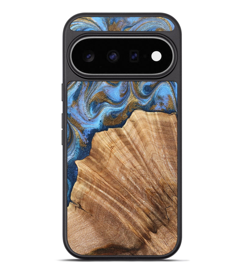 Pixel 11 Pro XL Wood Phone Case - Ermias (Teal & Gold, 826497)