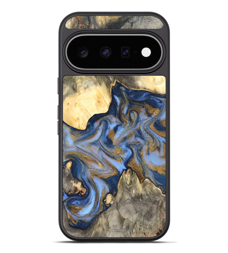 Pixel 11 Pro XL Wood Phone Case - Jeffrey (Teal & Gold, 826510)