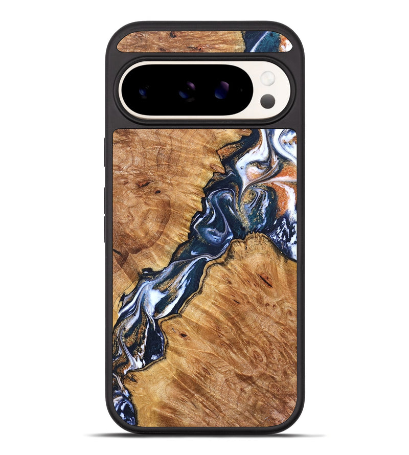 Pixel 10 Pro XL Wood Phone Case - Buffy (Teal & Gold, 826512)