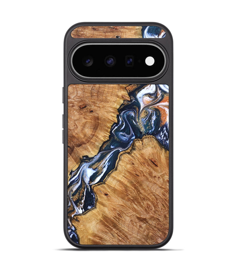 Pixel 11 Wood Phone Case - Buffy (Teal & Gold, 826512)