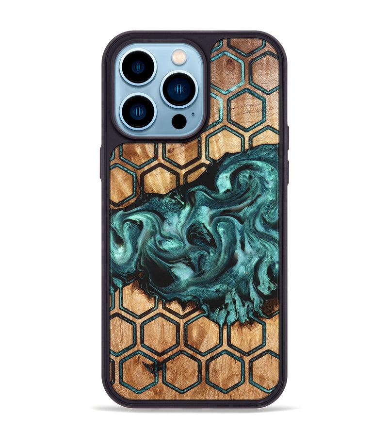 iPhone 14 Pro Max Wood Phone Case - Dominik (Pattern, 826529)