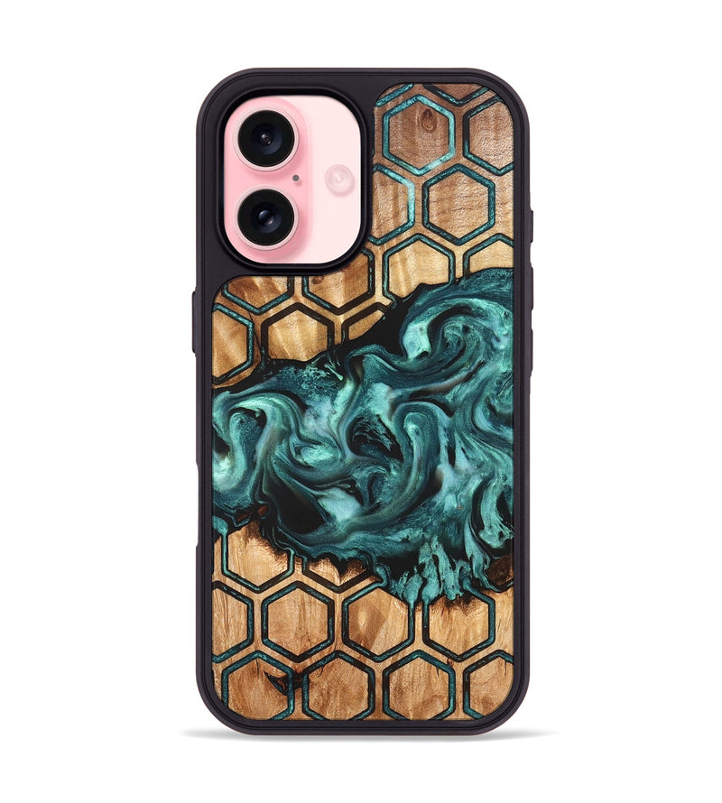 iPhone 16 Wood Phone Case - Dominik (Pattern, 826529)