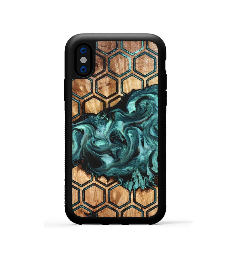 iPhone Xs Wood Phone Case - Dominik (Pattern, 826529)