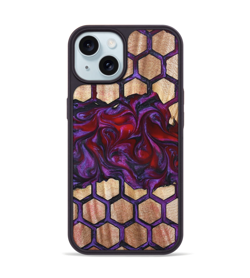 iPhone 15 Wood Phone Case - Dasia (Pattern, 826532)
