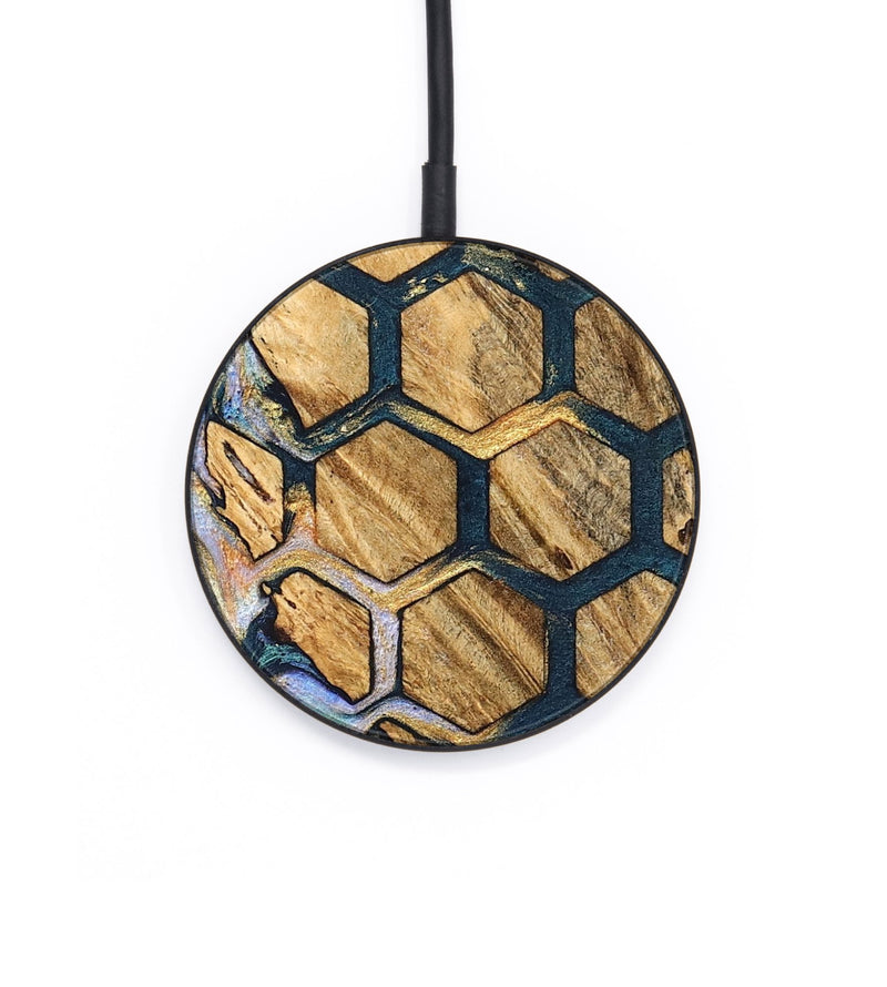 Circle Wood Wireless Charger - Steve (Pattern, 826536)