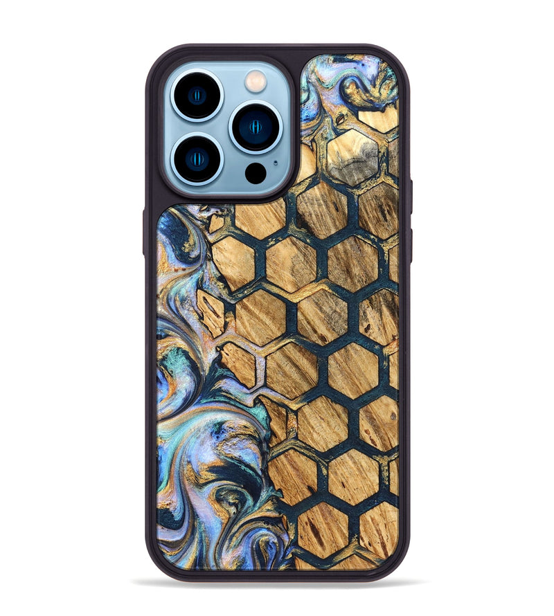 iPhone 14 Pro Max Wood Phone Case - Steve (Pattern, 826536)