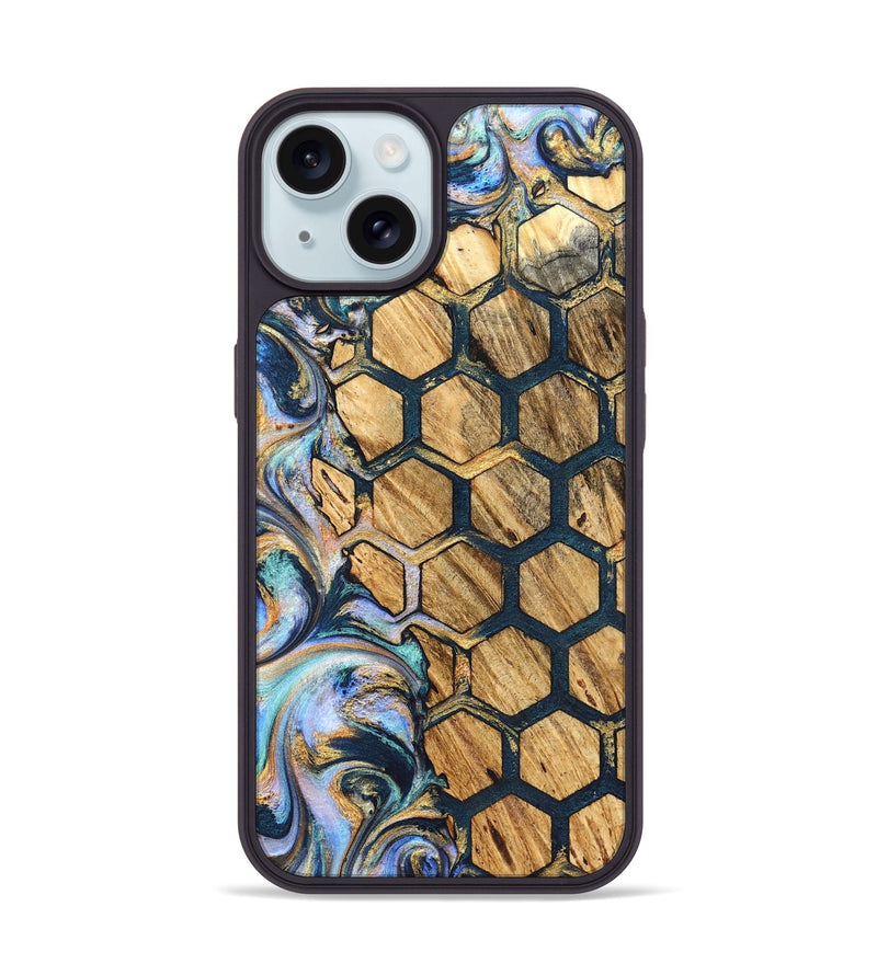 iPhone 15 Wood Phone Case - Steve (Pattern, 826536)
