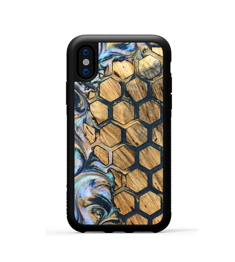 iPhone Xs Wood Phone Case - Steve (Pattern, 826536)