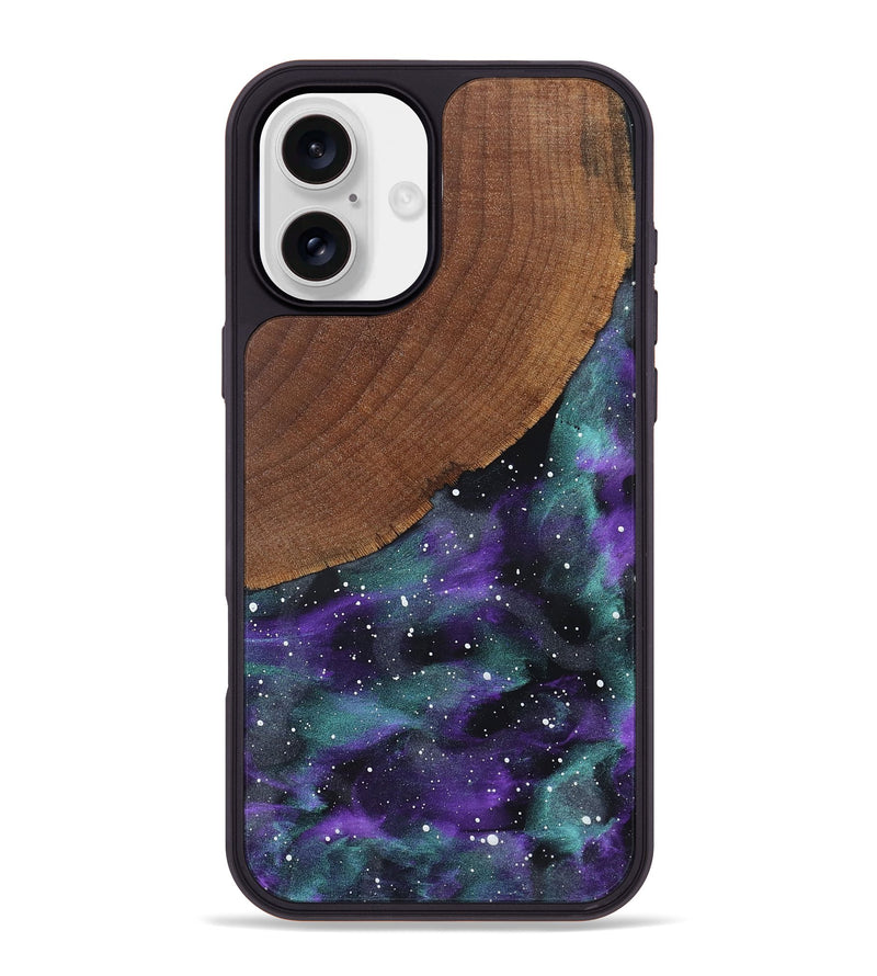 iPhone 16 Plus Wood Phone Case - Elda (Cosmos, 826571)