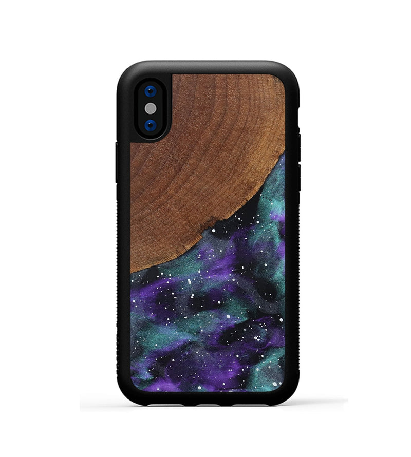 iPhone Xs Wood Phone Case - Elda (Cosmos, 826571)