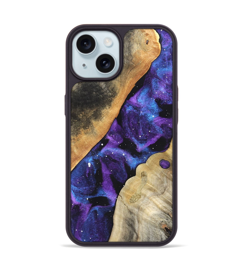 iPhone 15 Wood Phone Case - Catrina (Cosmos, 826591)