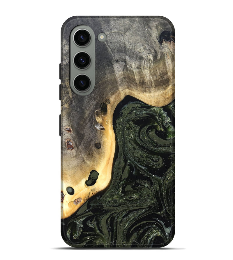 Galaxy S23 Plus Wood Live Edge Phone Case - Sol (Green, 826594)