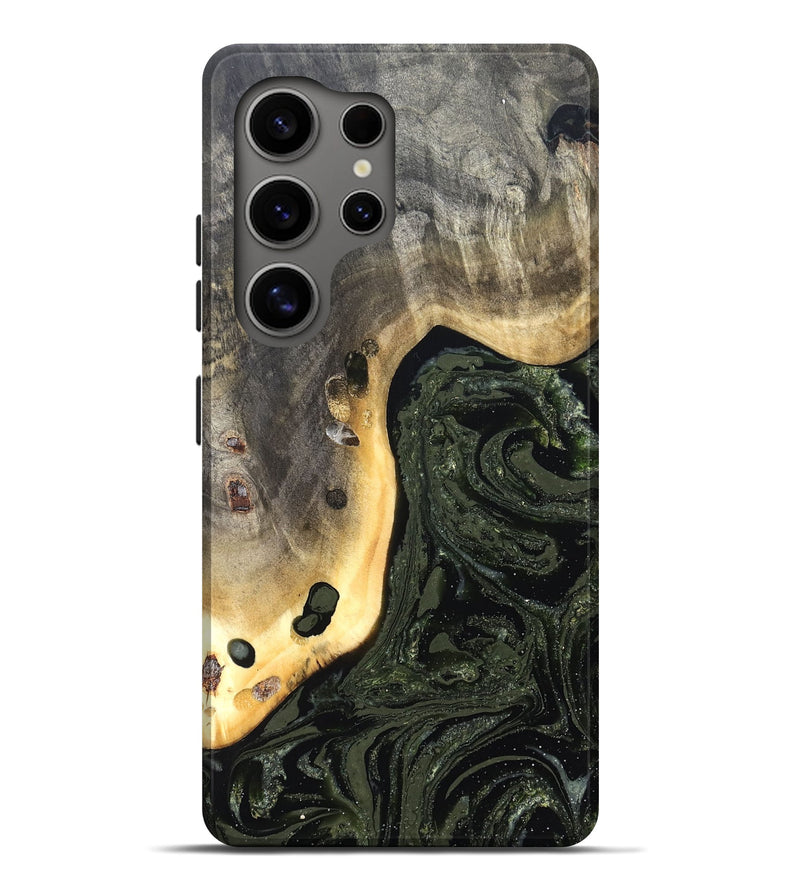 Galaxy S25 Ultra Wood Live Edge Phone Case - Sol (Green, 826594)