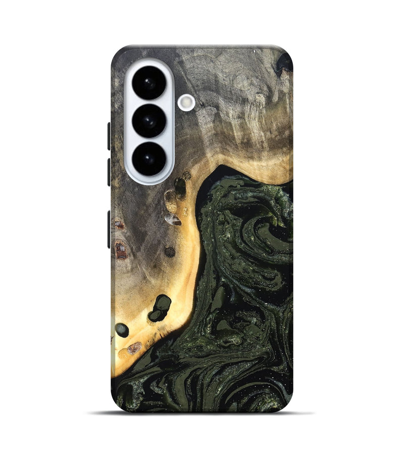 Galaxy S26 Wood Live Edge Phone Case - Sol (Green, 826594)