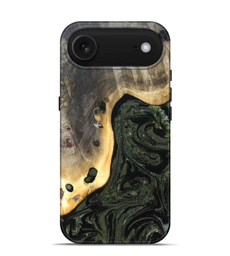 iPhone 17 Air Wood Live Edge Phone Case - Sol (Green, 826594)