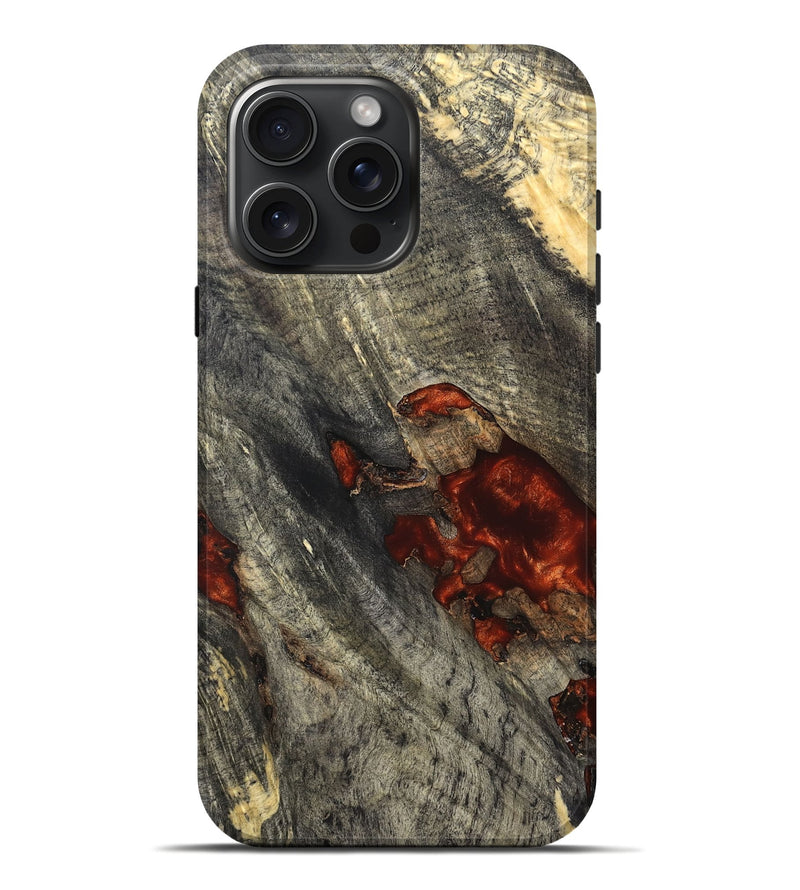 iPhone 16 Pro Max Wood Live Edge Phone Case - Reyna (Solid Wood, 826600)