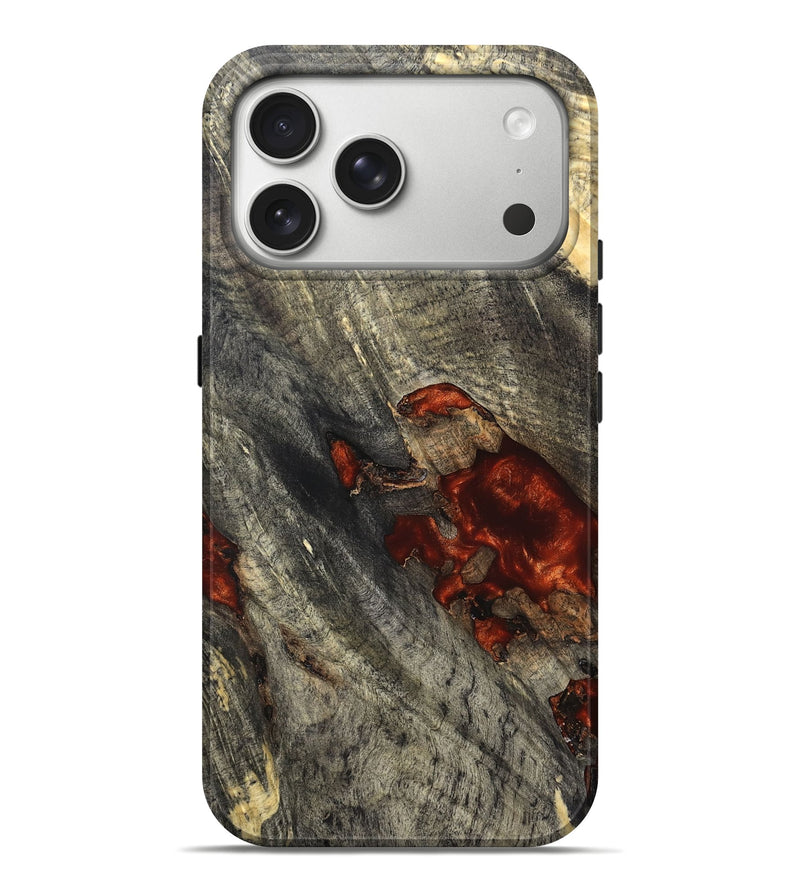 iPhone 17 Pro Max Wood Live Edge Phone Case - Reyna (Solid Wood, 826600)