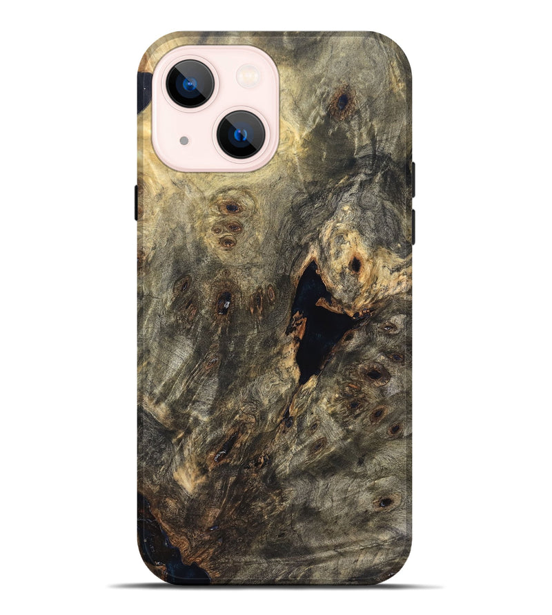 iPhone 14 Plus Wood Live Edge Phone Case - Demario (Solid Wood, 826601)