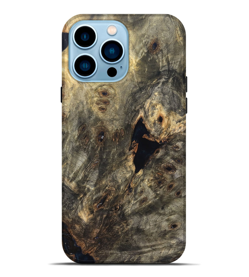 iPhone 14 Pro Max Wood Live Edge Phone Case - Demario (Solid Wood, 826601)