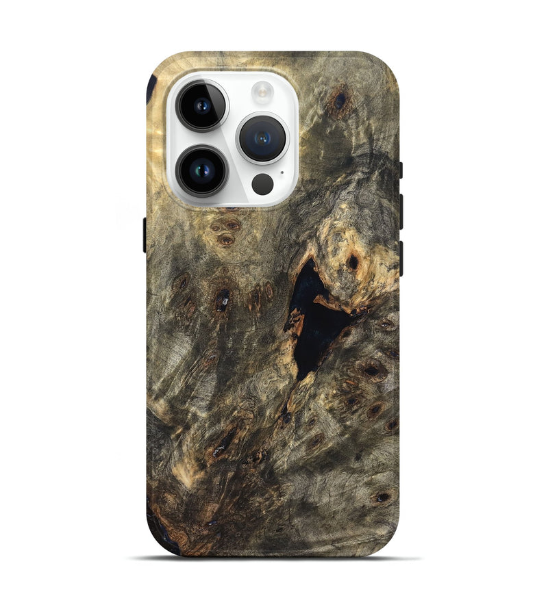 iPhone 15 Pro Wood Live Edge Phone Case - Demario (Solid Wood, 826601)
