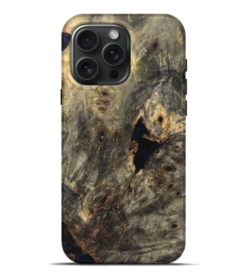 iPhone 16 Pro Max Wood Live Edge Phone Case - Demario (Solid Wood, 826601)