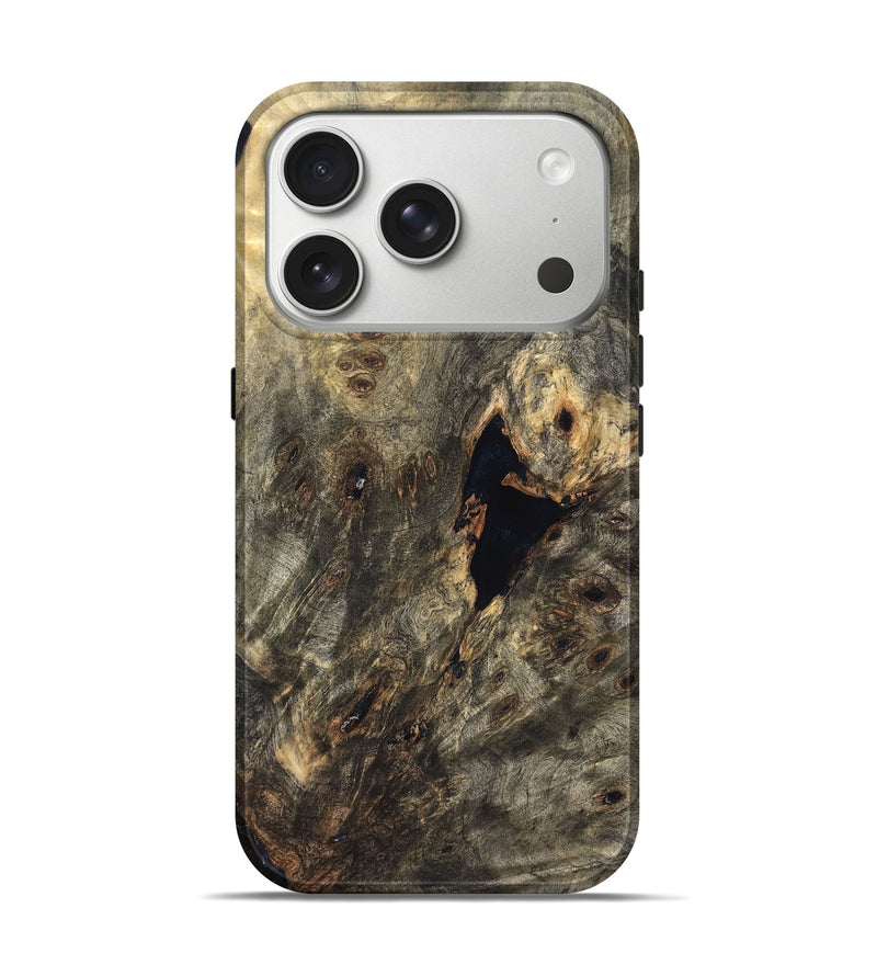 iPhone 17 Pro Wood Live Edge Phone Case - Demario (Solid Wood, 826601)
