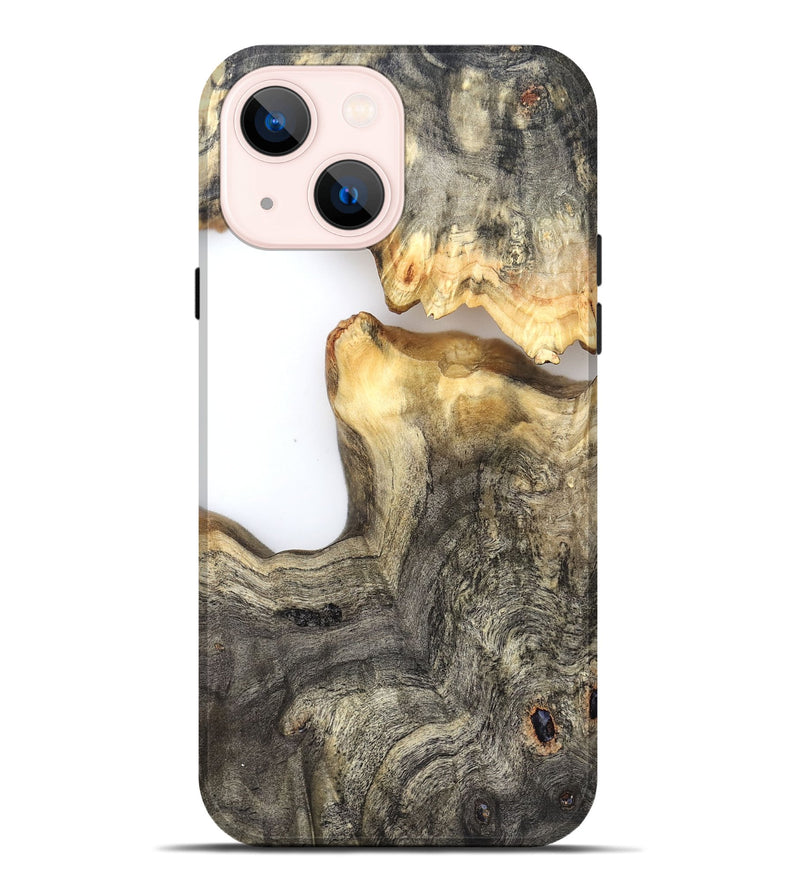 iPhone 14 Plus Wood Live Edge Phone Case - Tomas (Clear, 826602)