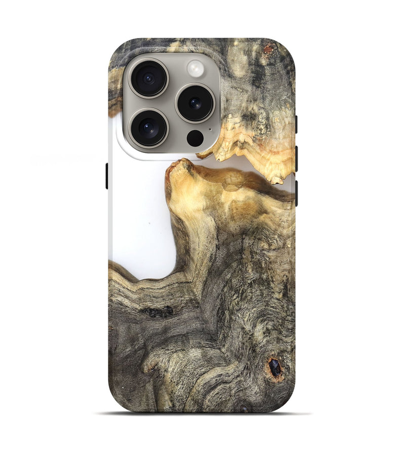 iPhone 16 Pro Wood Live Edge Phone Case - Tomas (Clear, 826602)