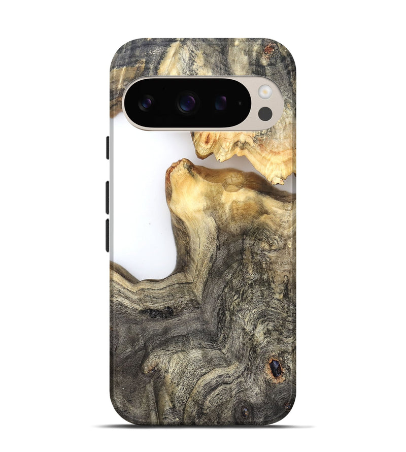 Pixel 9 Pro Wood Live Edge Phone Case - Tomas (Clear, 826602)